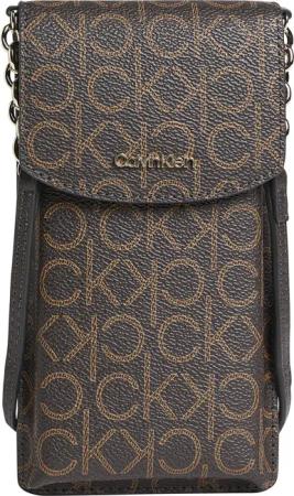 Calvin Klein Umhängetasche CK Must Phone Pouch Xbody dunkelbraun