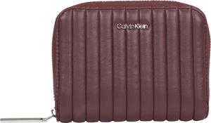 Calvin Klein Reißverschlussbörse Damen Mini Line Quilt MD Zip Around vineyard wine