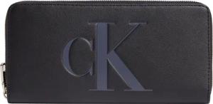 Calvin Klein Jeans Langbörse Damen Sculpted Zip Around Mono black