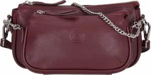 Sattlers & Co. Umhängetasche The Smooth Pasakus Double Pouch bordo