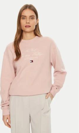 Tommy Hilfiger Sweatshirt Modern Script WW0WW43844 Rosa Regular Fit
