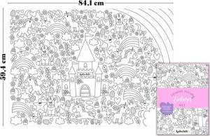 Kidsclub & Co. Malvorlage, Ausmalposter "Einhorn" - Malen & Kreativität für Kinder