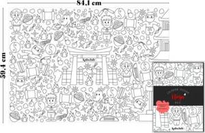Kidsclub & Co. Malvorlage, Ausmalposter "Ninja" - Malen & Kreativität für Kinder