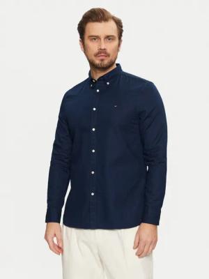 Tommy Hilfiger Hemd Flex Dobby MW0MW37578 Dunkelblau Slim Fit