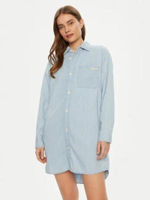Calvin Klein Jeans Jeanskleid J20J225472 Blau Loose Fit