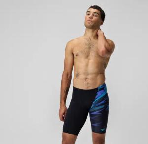 HyperBoom Schwimmhose mit V-Cut Schwarz/Blau für Herren