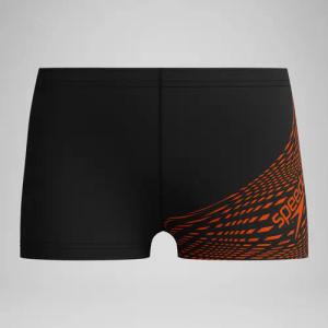 Medley Logo Aquashorts Schwarz/Rot für Jungen