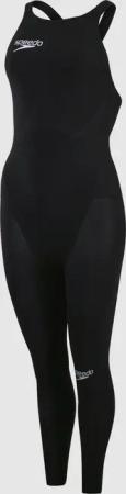 Fastskin LZR Elite Openwater 2.0 Bodyskin-Schwimmanzug mit geschlossenem Rücken für Damen Schwarz