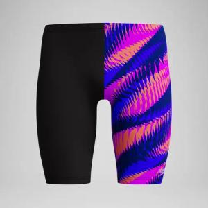 Club Training Bedruckte Schwimmhose Blau/Pink für Jungen