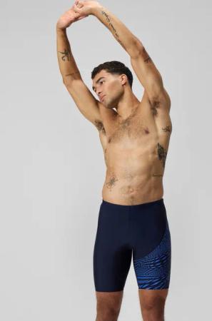 Medley Logo-Schwimmhose Marineblau/Blau für Herren