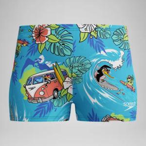 Schwimmlern-Badeshorts 28 cm Blau für Jungen