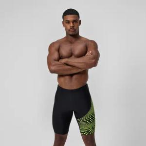 Medley Logo-Schwimmhose Schwarz/Gelb für Herren