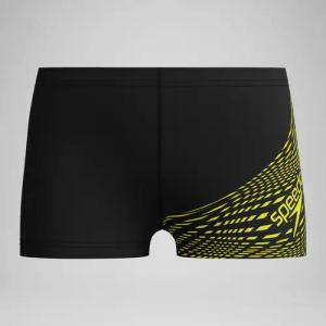Medley Logo Aquashorts Schwarz/Gelb für Jungen