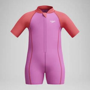 Schwimmlern-Neopren-Badeanzug Pink für Kleinkinder (Mädchen)