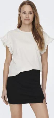 ONLY Rundhalsshirt "ONLIRIS S/S EMB TOP JRS NOOS"