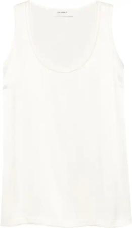 Lisa Yang - White Scoop Neck Silk Tank Top - Größe 2 - weiß