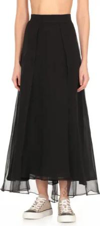 Brunello Cucinelli - Black Silk Skirt - Größe 42 - schwarz