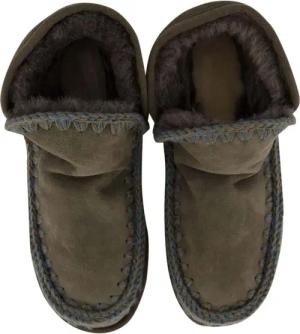 Mou Stiefel - Dames Mini Eskimo Platform Boot - Gr. 40 (EU) - in Grün - für Damen