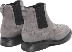 Hogan Stiefel - Stivaletto Hogan con elastici in suede grigio - Gr. UK_6 - in Grau - für Damen