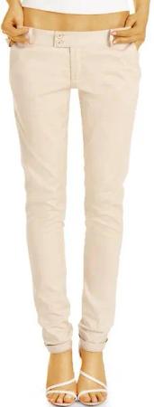 be styled Stoffhose Röhrige Damenhosen, slim fit Hüfthosen Chinohosen - Damen - h15a