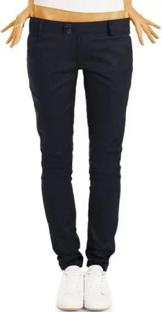 be styled Stoffhose Röhrige Damenhosen, slim fit Hüfthosen Chinohosen - Damen - h15a