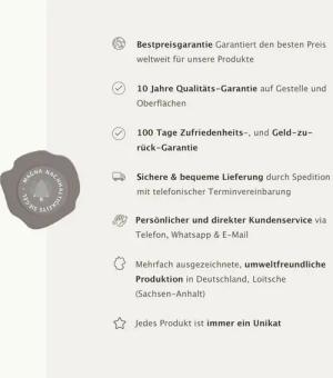 MAGNA Atelier Esstisch Tokio Exclusive Line, Limitierte Natursteinauswahl