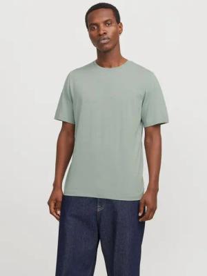 Jack & Jones Rundhalsshirt JJEORGANIC MELANGE TEE SS O-NECK NOOS in Melange Optik