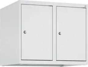 C+P Aufsatzschrank, 7035/7035 500x600x500mm Verschluss Zylinderschloss 2 Abteile