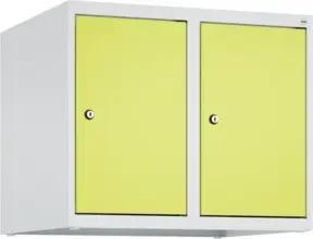 C+P Aufsatzschrank, 7035/0024 500x600x500mm Verschluss Zylinderschloss 2 Abteile