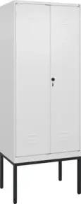 C+P PSA Doppel-Spind Classic PLUS, Gestell, 2 Abteile, 2120x800x500mm, 9016/9016 Verschluss Sicherheits-Drehriegel