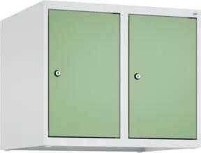 C+P Aufsatzschrank, 7035/6011 500x600x500mm Verschluss Zylinderschloss 2 Abteile