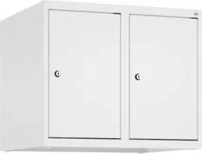 C+P Aufsatzschrank, 9016/9016 500x600x500mm Verschluss Zylinderschloss 2 Abteile