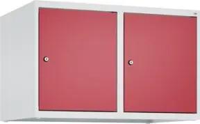 C+P Aufsatzschrank, 7035/3003 500x800x500mm Verschluss Zylinderschloss 2 Abteile