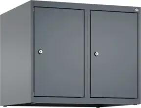 C+P Aufsatzschrank, 7016/7016 500x600x500mm Verschluss Zylinderschloss 2 Abteile