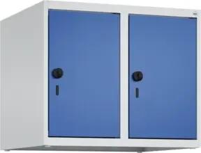 C+P Aufsatzschrank, 7035/5010 500x600x500mm Verschluss Sicherheits-Drehriegel 2 Abteile