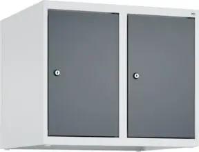 C+P Aufsatzschrank, 7035/7016 500x600x500mm Verschluss Zylinderschloss 2 Abteile