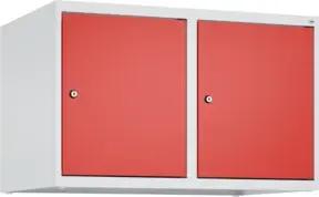 C+P Aufsatzschrank, 7035/3020 500x800x500mm Verschluss Zylinderschloss 2 Abteile