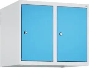 C+P Aufsatzschrank, 7035/5012 500x600x500mm Verschluss Zylinderschloss 2 Abteile