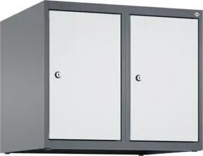 C+P Aufsatzschrank, 7016/7035 500x600x500mm Verschluss Zylinderschloss 2 Abteile