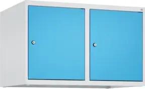 C+P Aufsatzschrank, 7035/5012 500x800x500mm Verschluss Zylinderschloss 2 Abteile