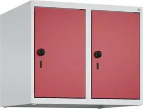 C+P Aufsatzschrank, 7035/3003 500x600x500mm Verschluss Sicherheits-Drehriegel 2 Abteile