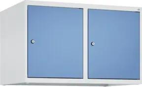 C+P Aufsatzschrank, 7035/5023 500x800x500mm Verschluss Zylinderschloss 2 Abteile