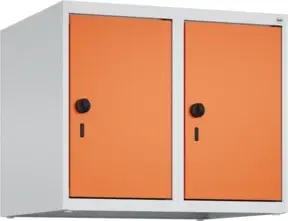 C+P Aufsatzschrank, 7035/2004 500x600x500mm Verschluss Sicherheits-Drehriegel 2 Abteile