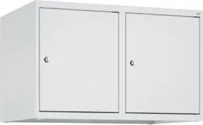 C+P Aufsatzschrank, 7035/7035 500x800x500mm Verschluss Zylinderschloss 2 Abteile