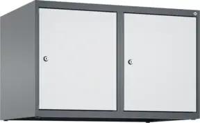 C+P Aufsatzschrank, 7016/7035 500x800x500mm Verschluss Zylinderschloss 2 Abteile