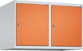 C+P Aufsatzschrank, 7035/2004 500x800x500mm Verschluss Zylinderschloss 2 Abteile