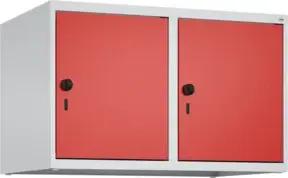 C+P Aufsatzschrank, 7035/3020 500x800x500mm Verschluss Sicherheits-Drehriegel 2 Abteile