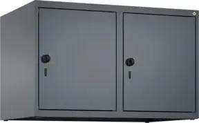 C+P Aufsatzschrank, 7016/7016 500x800x500mm Verschluss Sicherheits-Drehriegel 2 Abteile