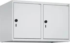 C+P Aufsatzschrank, 7035/7035 500x800x500mm Verschluss Sicherheits-Drehriegel 2 Abteile