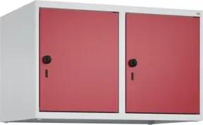 C+P Aufsatzschrank, 7035/3003 500x800x500mm Verschluss Sicherheits-Drehriegel 2 Abteile